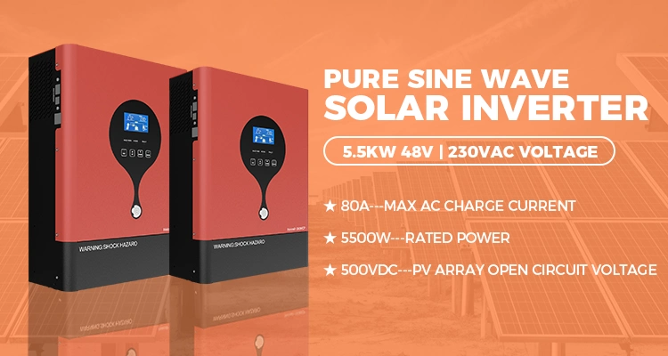 5500W Solar Inverter 120V-450V off Grid Solar Inverter MPPT Pure Sign Wave Inverter off Grid Solar Board