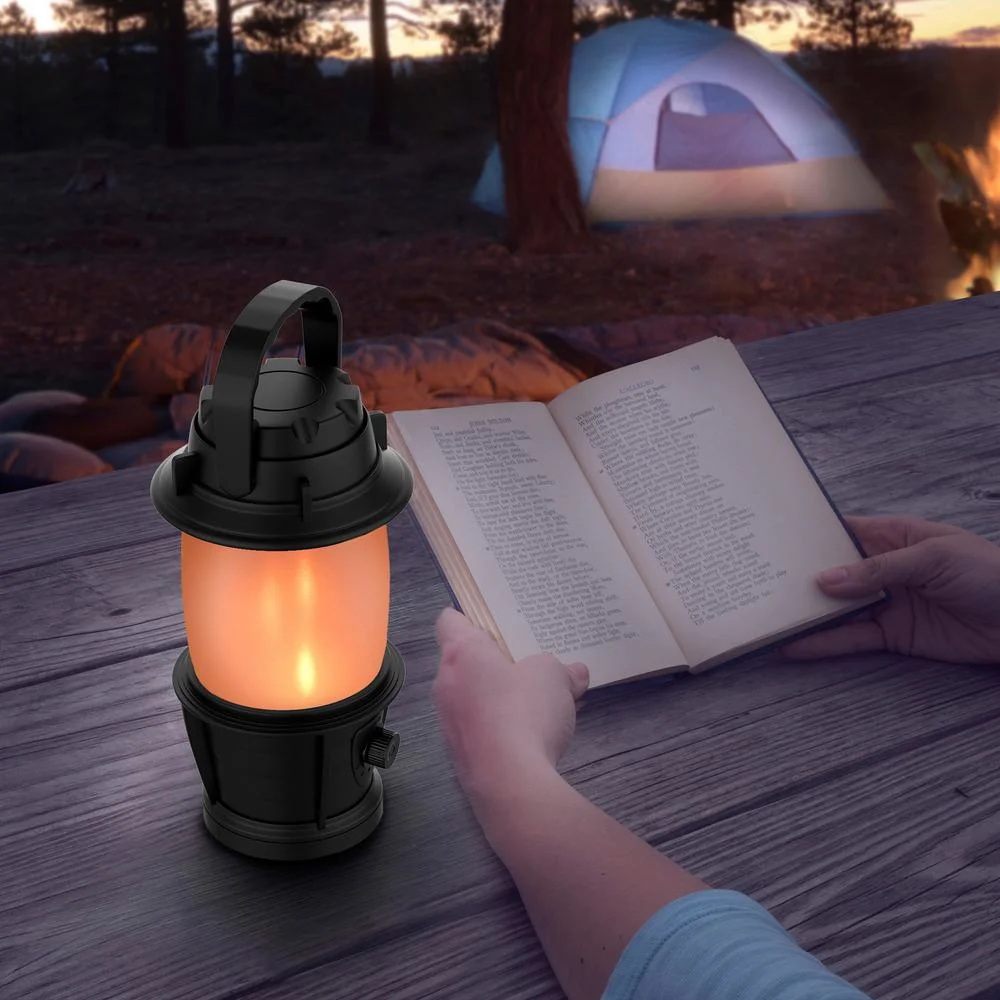 Quality Hanging Retro Style Emergency LED Camping Tent Lighting Portable Tent Flame Flashing Effect Lantern Hot Outdoor Decorative LED Camping Light