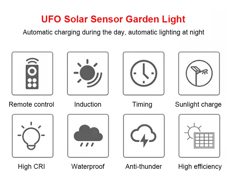 Outdoor Pathway Motion Sensor and Remote Control Solar Garden Light