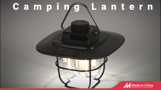 Yichen wiederaufladbare dimmbare LED-Retro-Camping-Laterne