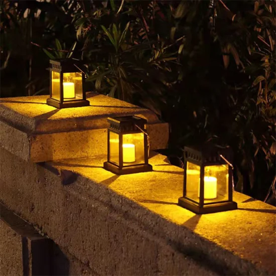 Camping Metall hängende dekorative Outdoor solarbetriebene LED-Laternen