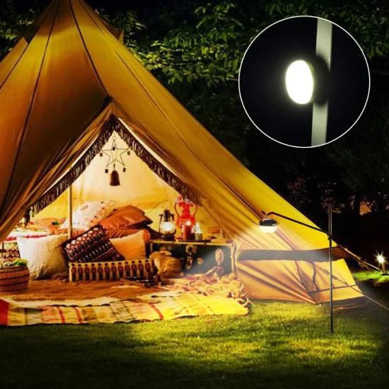 Dekorative USB-Anschluss-Campinglaterne, LED-Campinglichtlampe mit SOS-Notstromversorgung