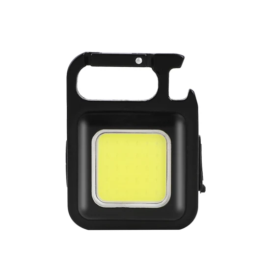 COB wiederaufladbare Mini-Taschenlampe, tragbar, hohe Leistung, LED, Schlüsselanhänger, Lampe, Abendessen, helles Campinglicht